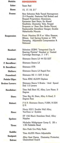 2000 hg specs